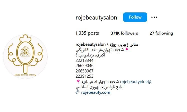 خدمات رنگ مو روژه