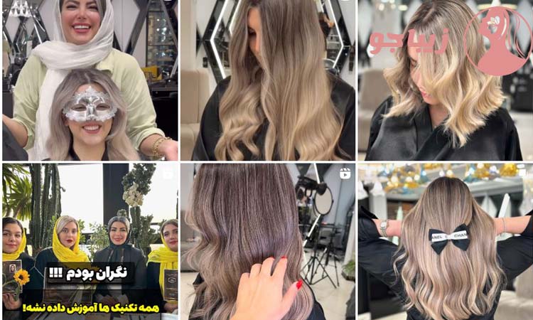 خدمات تخصصی رنگ و مش مو شبنم ایوانی